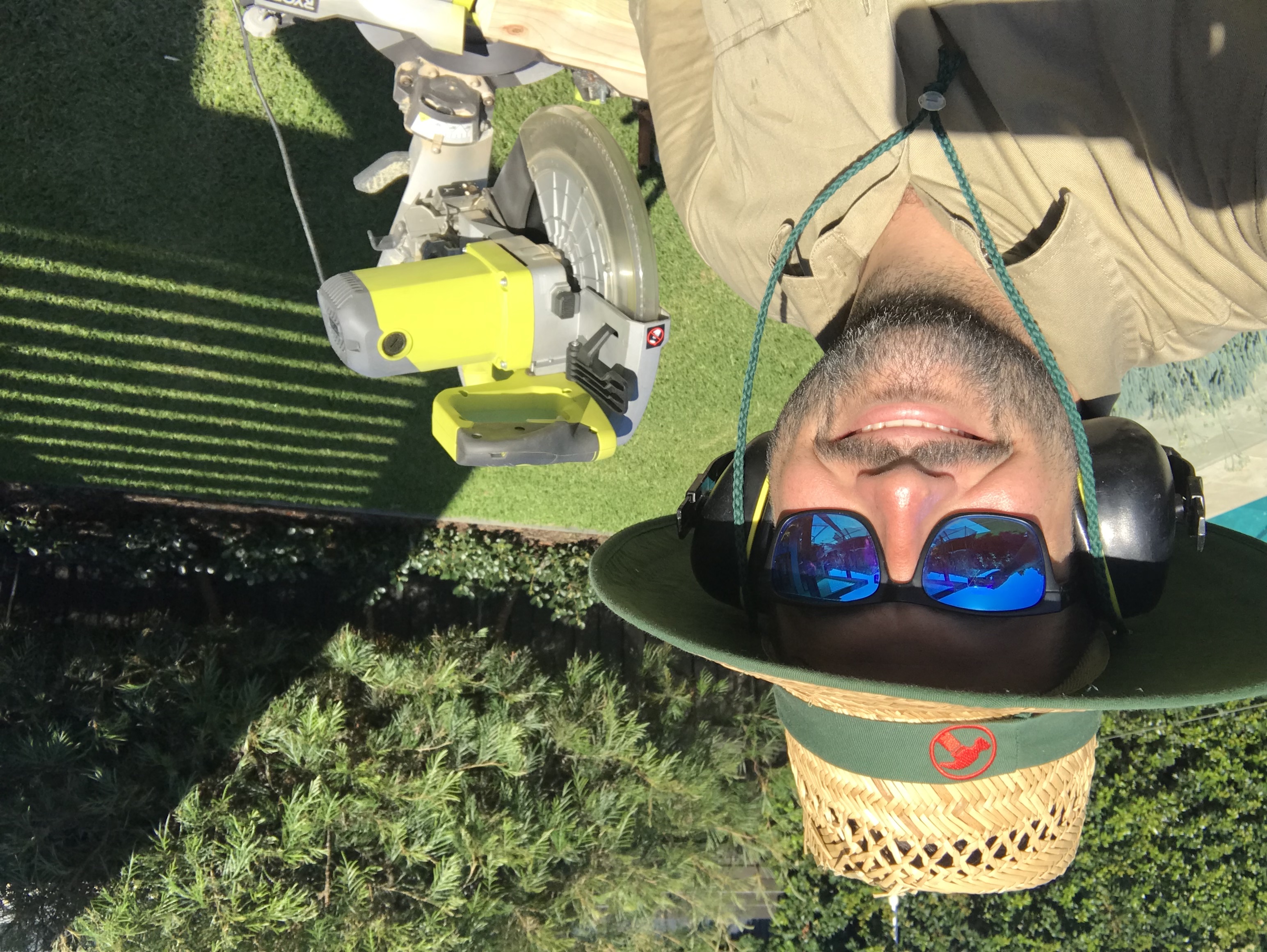 Andrew Riley working on a build project
