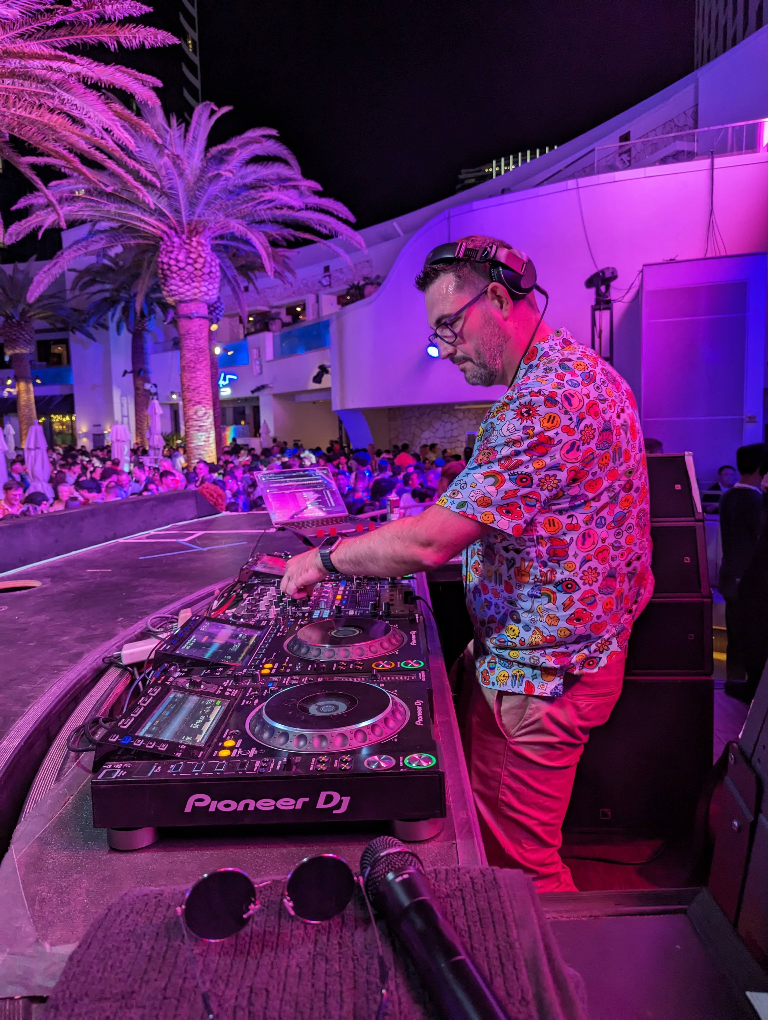 DJ Riles performing in Las Vegas